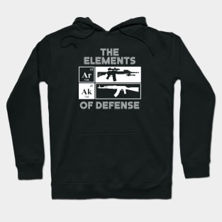 The Elements of Defense AR15 AK47 Periodic Table Hoodie